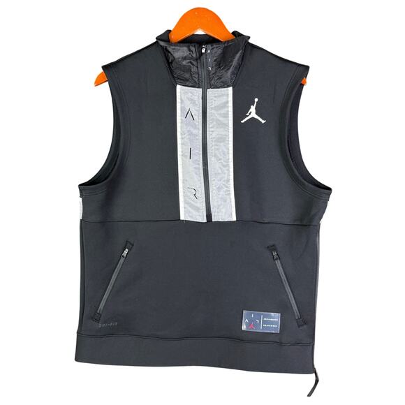 Nike‎ Air Jordan Anti-Gravity Colorblock Half Zip Vest Black CU1346-010 Medium - Picture 1 of 13